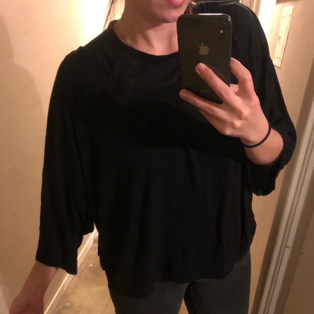 Dressy black cotton shirt women - Brand Johnny USA